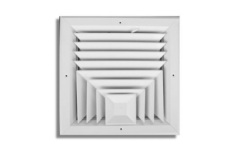 Aluminum 3-way Ceiling Diffuser