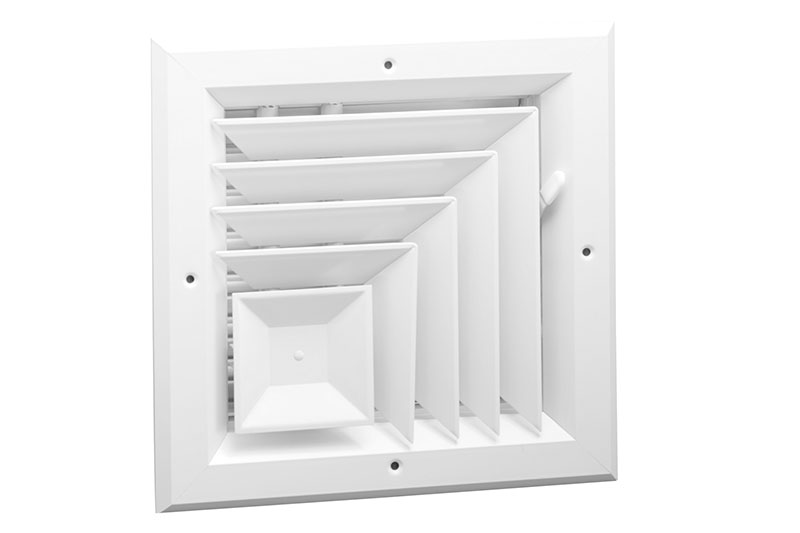 Aluminum 2-way Corner Ceiling Diffuser